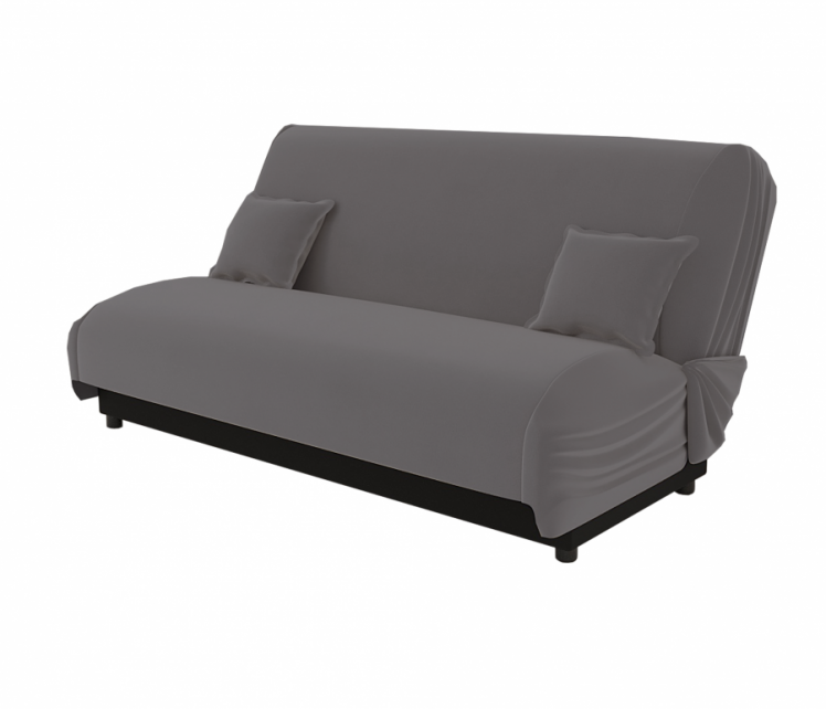 Диван Париж (Берхоусе) Цвет фасада: Серый; Тип: Прямой; Материал фасада: Металл/Велюр / (Berhouse)_0