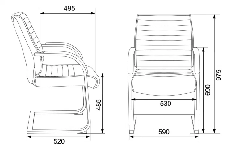 Кресло для персонала Бюрократ Т-8010Н-ЛОВ-В/БЛАCК / T-8010N-LOW-V/BLACK_4