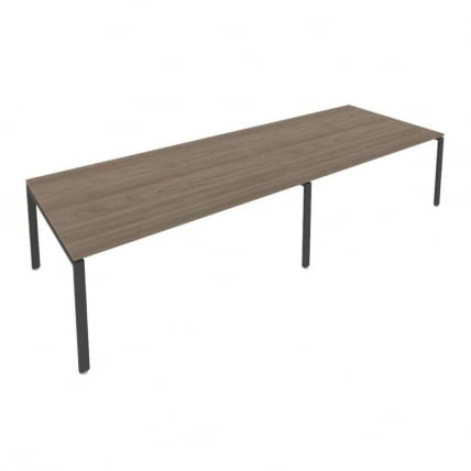 Переговорный стол (2 столешницы) Метал Сйстем Б.ПРГ-2.5 Вяз/Антрацит / Metal System_0