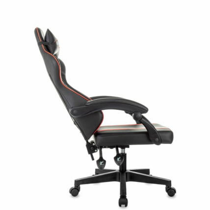 Кресло компьютерное БРАБИКС Шоотер ГМ-123, 2 подушки, экокожа, черное/красное / BRABIX Shooter GM-123,_6