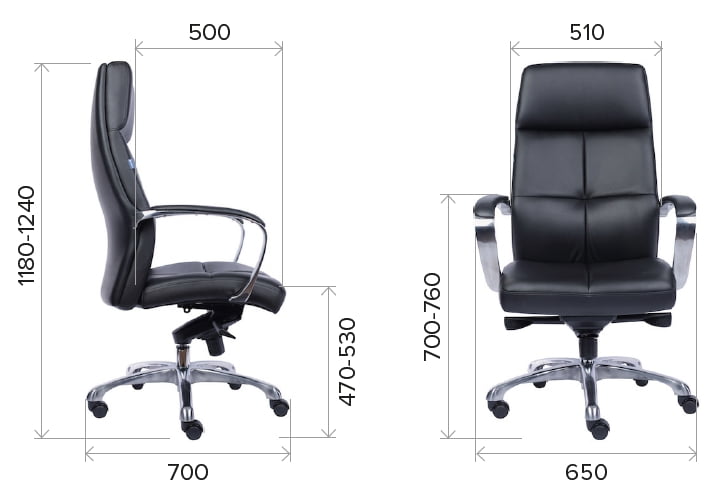 Кресло для руководителя Еверпроф Мадрид Кожа Черный / Everprof Madrid_4