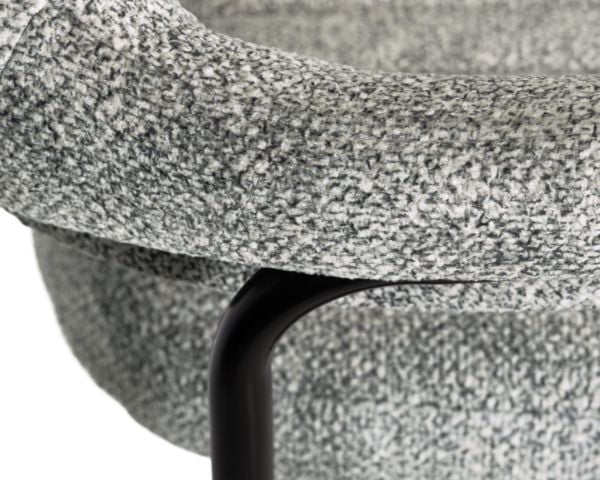 Стул барный ДОБРИН CХАРЛЙ БЛАCК (светло-серый твид (ЛЕО04)) 2 шт / DOBRIN CHARLY BLACK (LEO04))_8