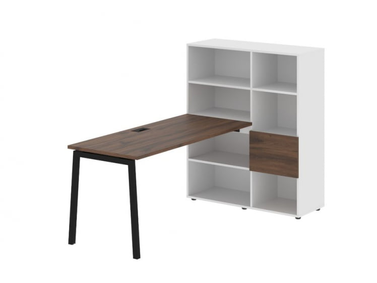 Рабочая станция ЕДИС ЕЛРСТ 1115 Дуб Денвер темный Черный Белый / EDIS ELRST_0