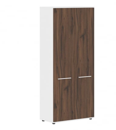 Шкаф с глухими дверьми ЕДИС ЕХCС 85.1 Дуб Денвер темный Белый Белый / EDIS EHCS_0