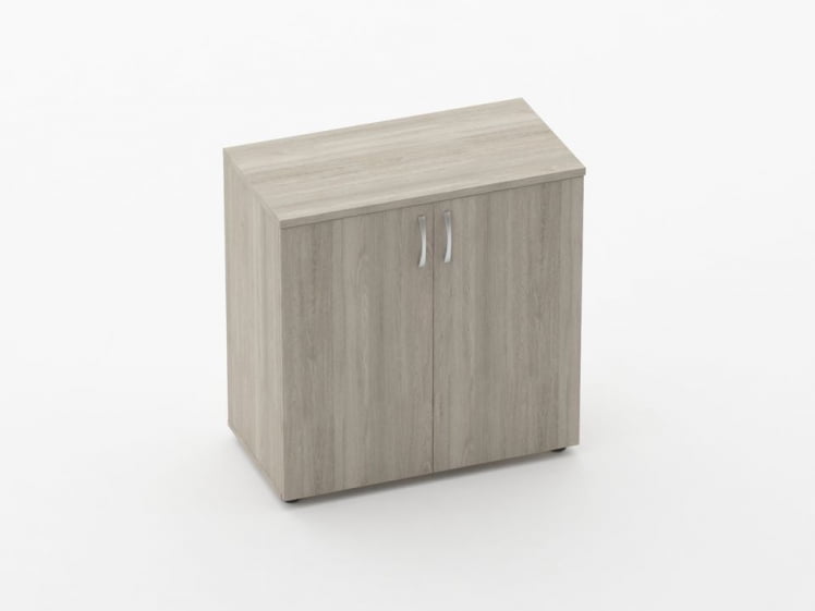 Шкаф низкий закрытый Глассй 6.08.131 Дуб сантана светлый / Glassy_0