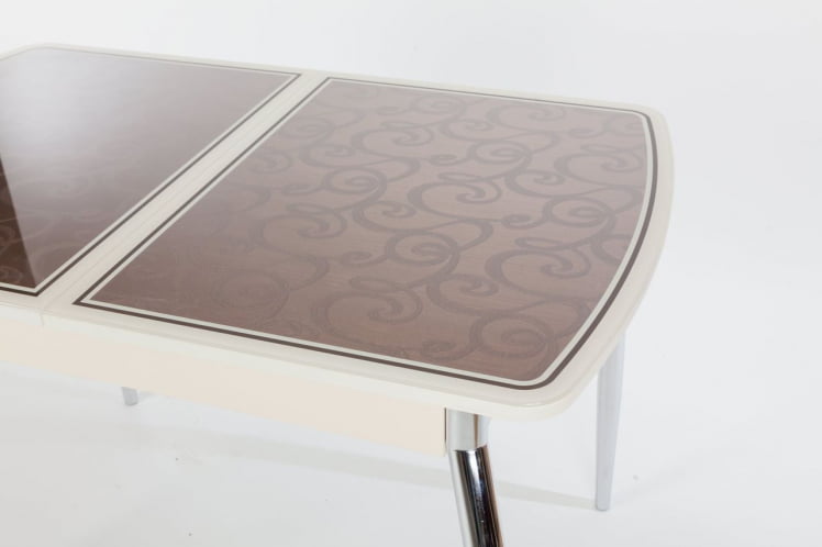 Столешница Чикаго КЗ (6191) крем,завитки бронза_0