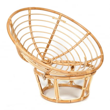 Кресло ПАПАСАН ЕCО/ПАПАСАН ЭКО П115-1/СП СТД /c подушкой, ремешками/ Натурал (натуральный), экошерсть Коричневый, 1811-5 / PAPASAN ECO/ПАПАСАН P115-1/SP STD /c Natural_8