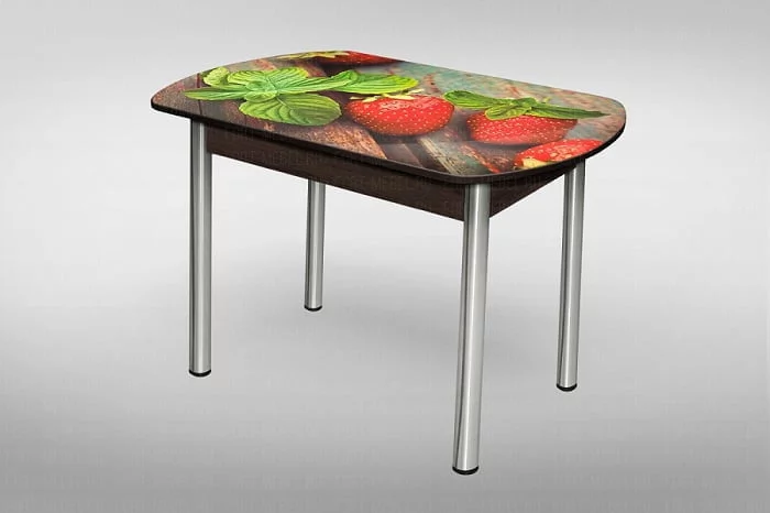 Стол обеденный Европейский фп Клубника ЛДСП венге_0