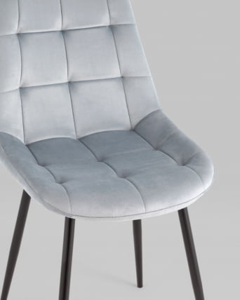 Стул Флекс Нев велюр пыльно-голубой 2шт / New_6