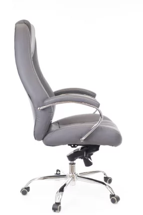 Кресло руководителя Дрифт М кожа Серый / Drift M_1