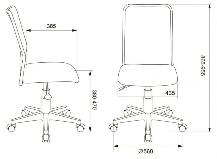 Кресло детское Бюрократ КД-9 (пластик белый) Салатовый / KD-9_4