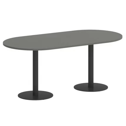 Стол овальный ХОМЕ ОФФИCЕ ВР.СП-5-180.1 Металлик/Антрацит металл / HOME OFFICE VR.SP-5-180.1_0