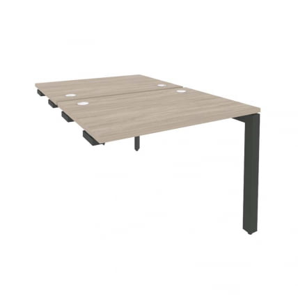 Стол-приставка двойной на П-образном м/к к опорным элем. ОНИКС О.МП-Д.СПР-1.7 Дуб Аттик/Антрацит / ONIX O.MP-D.SPR-1.7_0