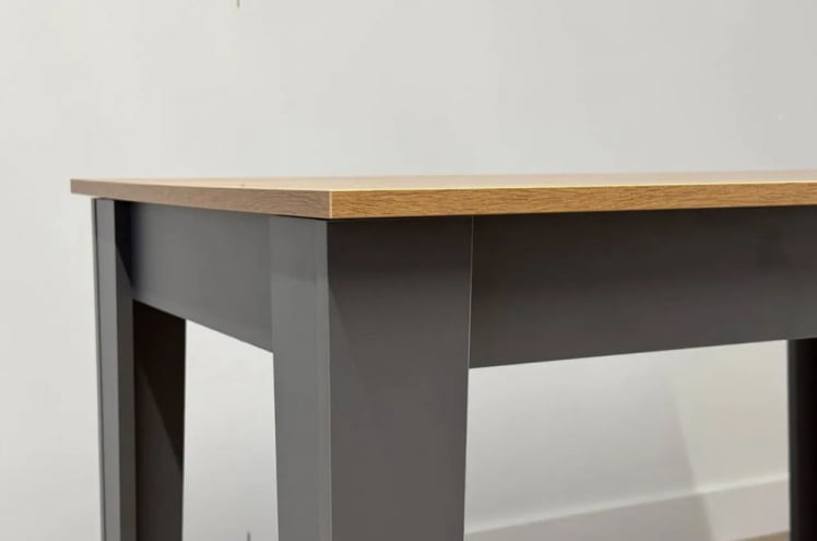 Стол обеденный раздвижной Цезарь дуб крафт золотой/графит_7