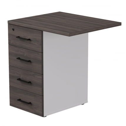 Тумба приставная с топом Еверпроф ЕВО 254Т2203 Дуб Пасадена Белый / Everprof EVO_0