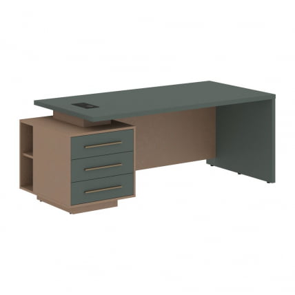 Стол руководителя левый ВЕЛИОН ВCТ 2090 Л Нефрит Кобра / VELION VCT L_0