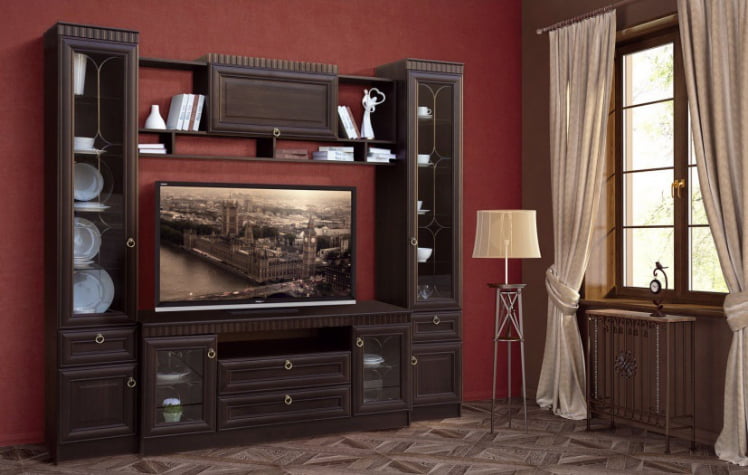 Шкаф многоцелевой Инна 604  Денвер темный_3