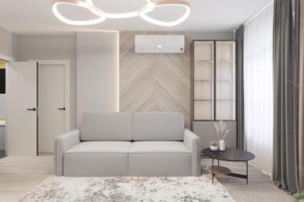 Диван прямой Сунне (Берхоусе) Цвет фасада: Азур велюр; Тип: Прямой; Материал фасада: Металл/Велюр / (Berhouse)_3