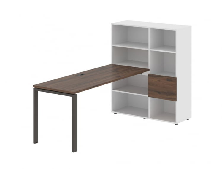 Рабочая станция ЕДИС ЕУРСТ 1117 Дуб Денвер темный Мокко Белый / EDIS EURST_0