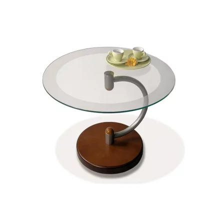 Стол журнальный 13Н Металлик/ средне-кор/ прозрачн_0