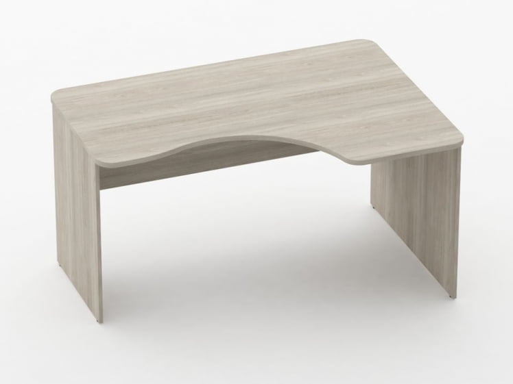 Стол угловой Глассй 1.14.14Пр Дуб сантана светлый / Glassy_0