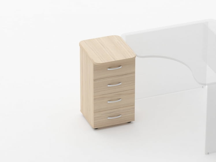 Тумба приставная на 4 ящика Глассй 3.10.11 Туя / Glassy_1