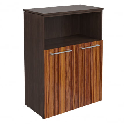 Шкаф с глухими малыми дверьми ММC 85.3 Макассар/Венге Магия / MMC_0