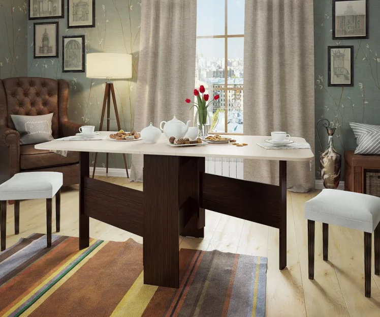 Стол-книжка Мечта 2 Венге / Дуб млечный_3