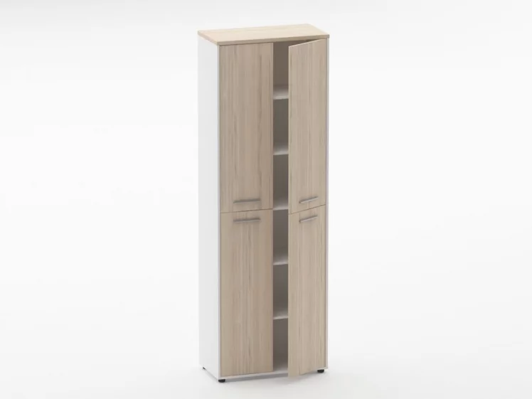 Шкаф 5 широкий закрытый Дека 10.23.161 Туя/Белый / Deka_1