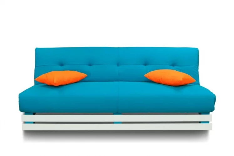 Диван МАНГО 1 (2 категория) Бирюзовый Оранжевый / MANGO_0