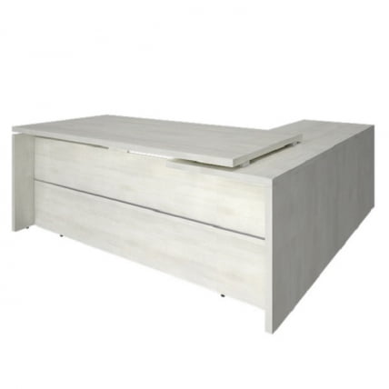 Стол руководителя ЙАЛТА ЛТ-C 22 Л Снежная Платина / YALTA LT-C L_0