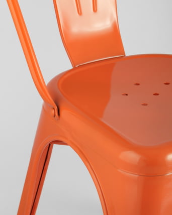 Стул ТОЛИКС с высокой спинкой Оранжевый глянцевый / TOLIX_6