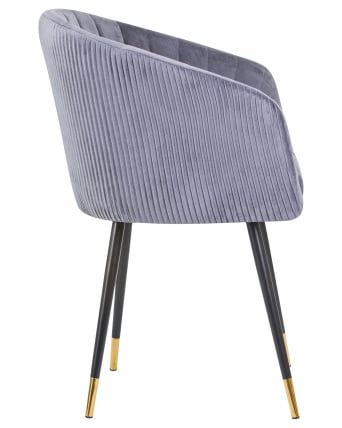 Стул обеденный ДОБРИН МАРЙ Серый велюр 1922-19 / DOBRIN MARY_2