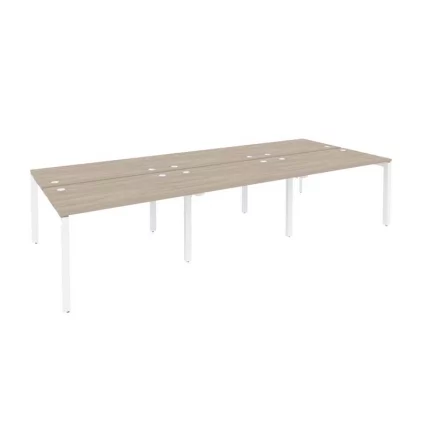 Рабочая станция на П-образном м/к ОНИКС О.МП-Д.РС-6.2.7 Дуб Аттик/Белый / ONIX O.MP-D.RS-6.2.7_0