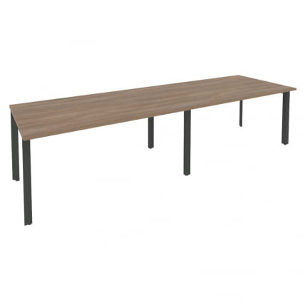 Стол переговорный (2 столешницы) ОНИКС О.МП-ПРГ-2.4 Дуб Аризона/Антрацит / ONIX O.MP-PRG-2.4_0