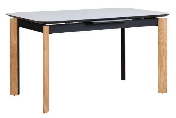 Стол раскладной Комби Гласс 140-180 Аутоматиc Натур/Лигхт матте гласс / Combi Glass Automatic Natur/Light matte glass_0