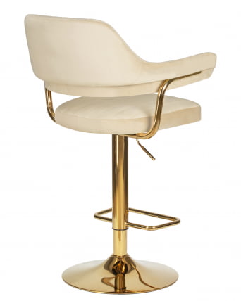Стул барный ДОБРИН CХАРЛЙ ГОЛД (бежевый велюр (МДЖ9-10)) / DOBRIN CHARLY GOLD (MJ9-10))_3