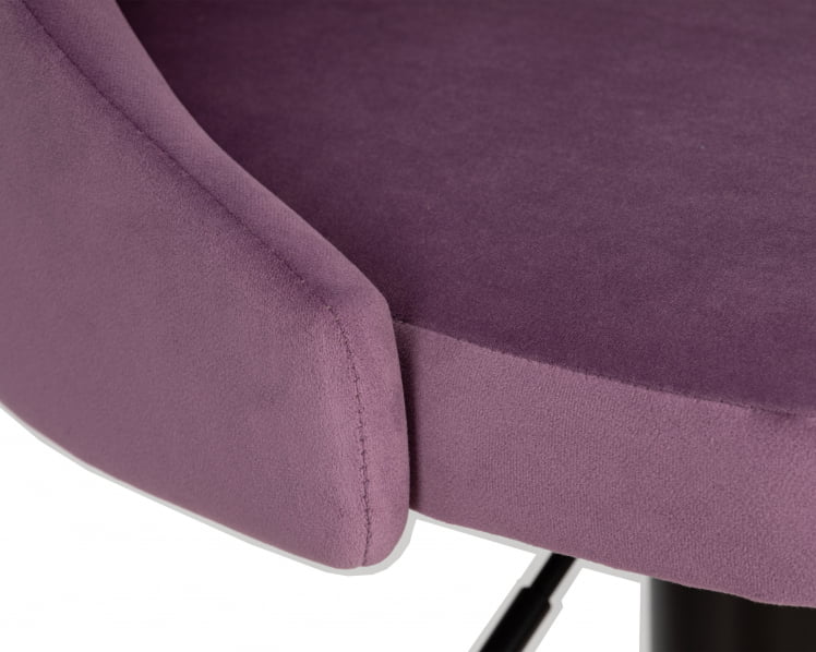 Стул барный ДОБРИН ДЖОСЕПХ БЛАCК (пудрово-сиреневый велюр (МДЖ9-52)) / DOBRIN JOSEPH BLACK (MJ9-52))_6