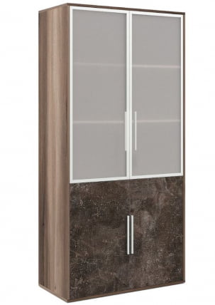 Шкаф для бумаг Б-ТОНЕ БТН36150142 Вяз Бетон темный / B-TONE BTN36150142_0