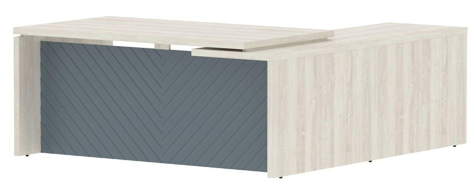 Стол руководителя левый Торр ЛУКС ТЛCТ 1820 Л Сосна Эдмонд Серо-голубой / Torr LUX TLCT L_0