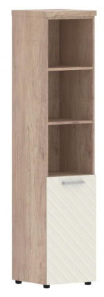 Шкаф колонка с глухой малой дверью и топом (правый) Торр ЛУКС ТЛХC 42.5 Р Дуб Каньон Латте / Torr LUX TLHC R_0