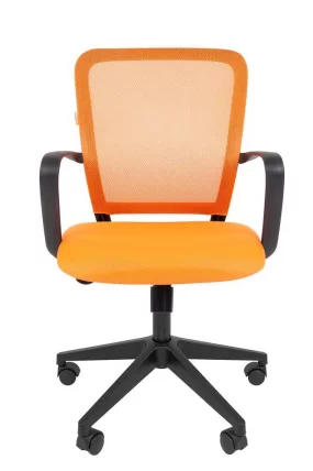 Кресло для оператора Чаирман 698 блаcк ТВ Оранжевое / Chairman black TW_1