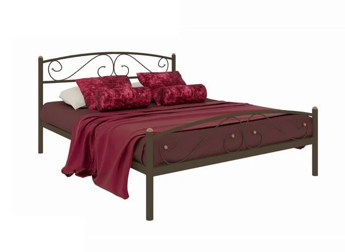 Кровать Вероника Плус 1400х1900 Коричневая / Plus_0