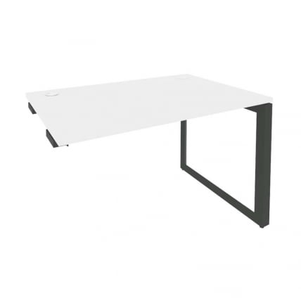 Стол-приставка на О-образном м/к к опорным элементам ОНИКС О.МО-СПР-2.8 Белый Бриллиант/Антрацит / ONIX O.MO-SPR-2.8_0