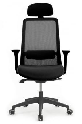 Кресло Ворк W-218C БЛАCК Черный / Work BLACK_4