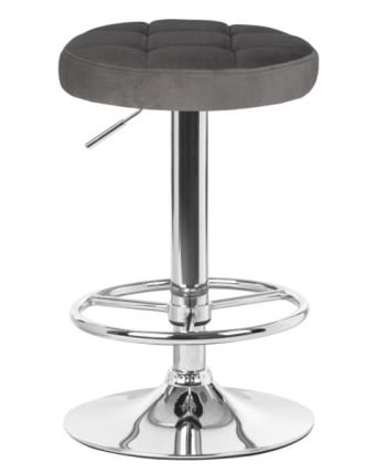 Табурет барный ДОБРИН БРУНО (серый велюр (МДЖ9-75)) 2 шт / DOBRIN BRUNO (MJ9-75))_1