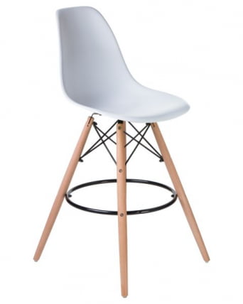 Стул барный ДОБРИН ДСВ БАР (ножки светлый бук, цвет сиденья белый (В-02)) 2 шт / DOBRIN DSW BAR (W-02))_2