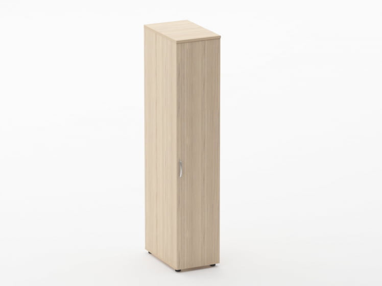 Шкаф для одежды узкий Глассй 6.19.30Пр Дуб молочный / Glassy_0