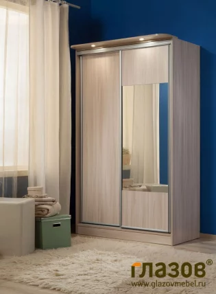 Шкаф-купе 3 Симпле Ясень шимо светлый / Simple_0