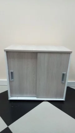 Тумба-купе Дека 9.02.08 Дуб Сантана светлый/Белый / Deka_7